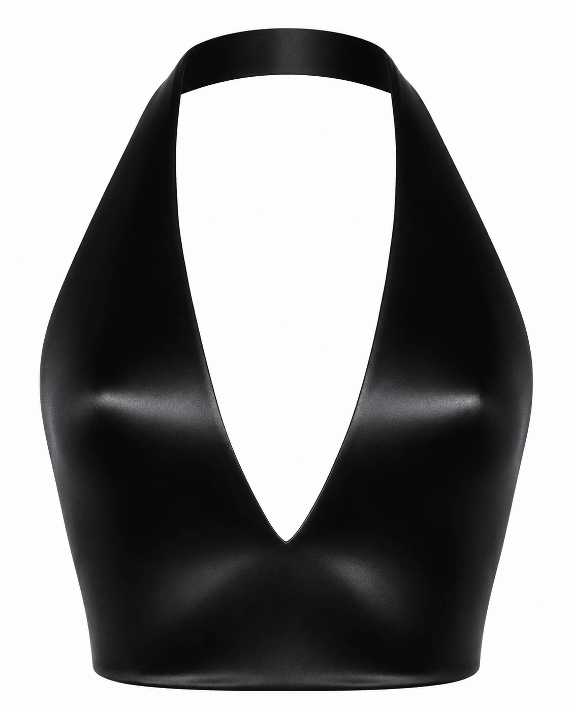 BLACK SAKURA CROP HALTER TOP - SWEET TALK