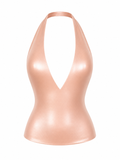 SAKURA CHAMPAGNE HALTER TOP