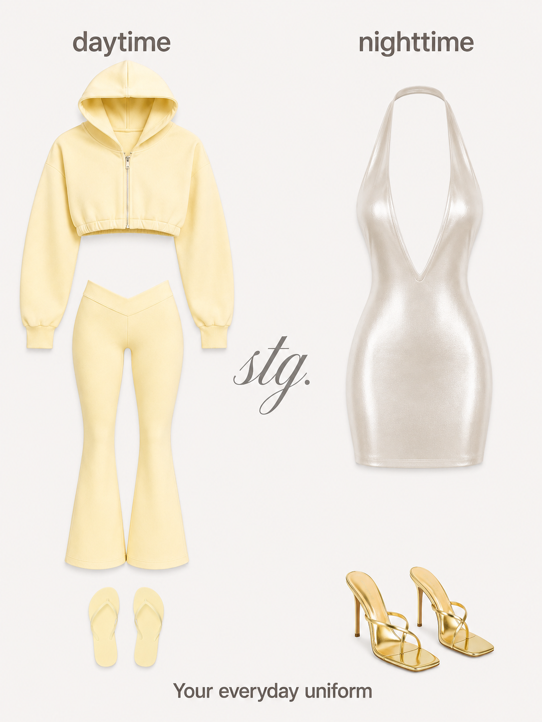 VANILLA BUTTER CROPPED HOODIE