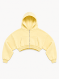 VANILLA BUTTER CROPPED HOODIE