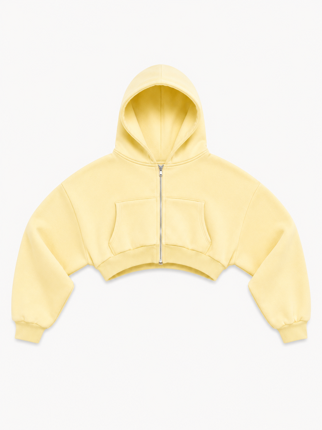 VANILLA BUTTER CROPPED HOODIE