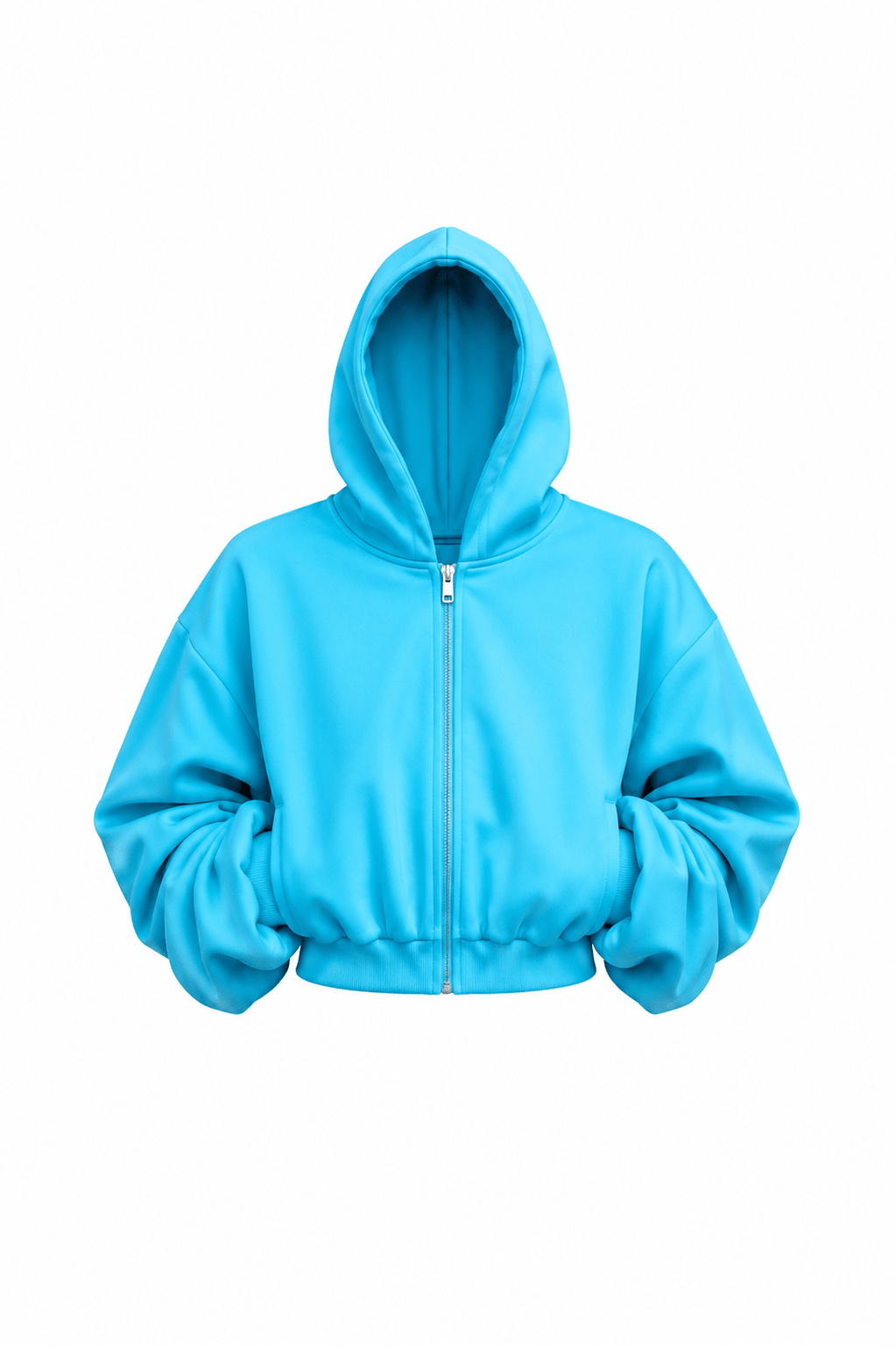 AQUAMARINE DOUBLE BLANK HOODIE - SWEET TALK