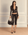 Black V Neck Top