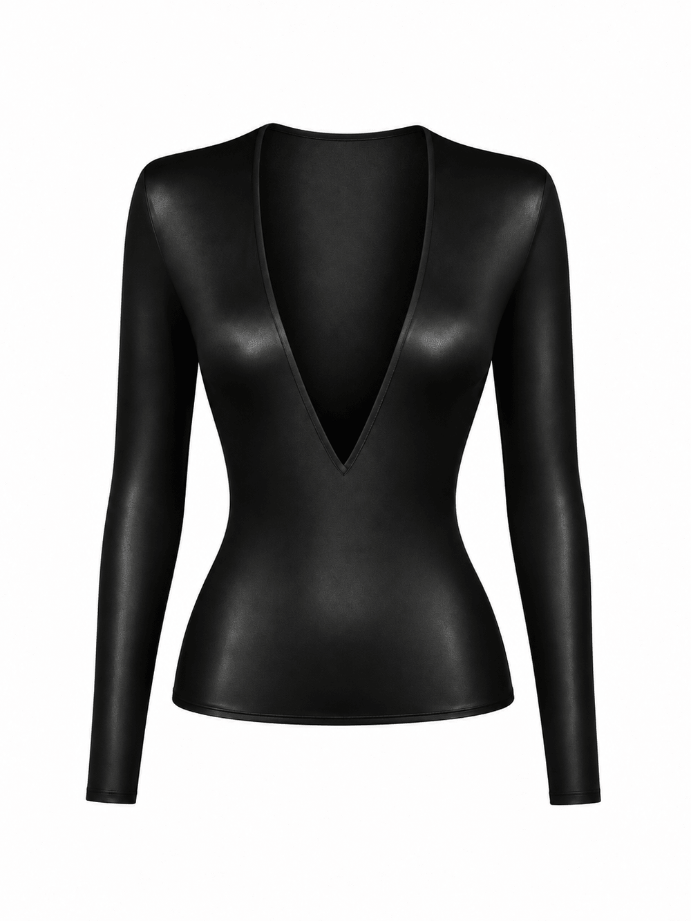 Black V Neck Top