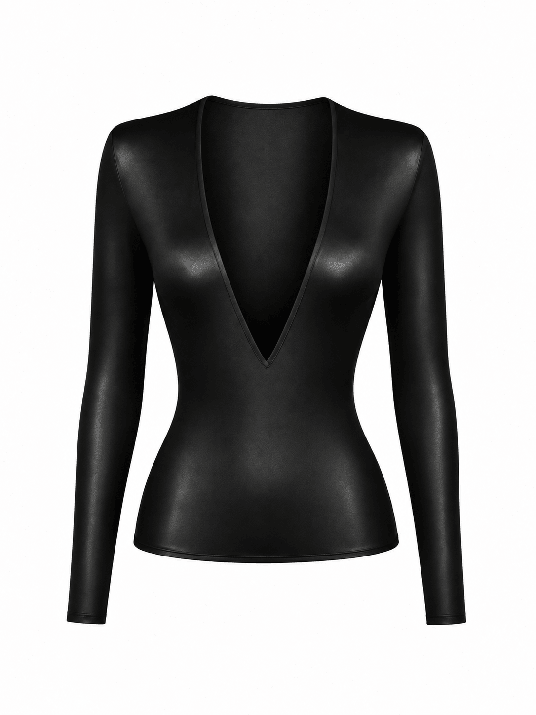 Black V Neck Top - SWEET TALK