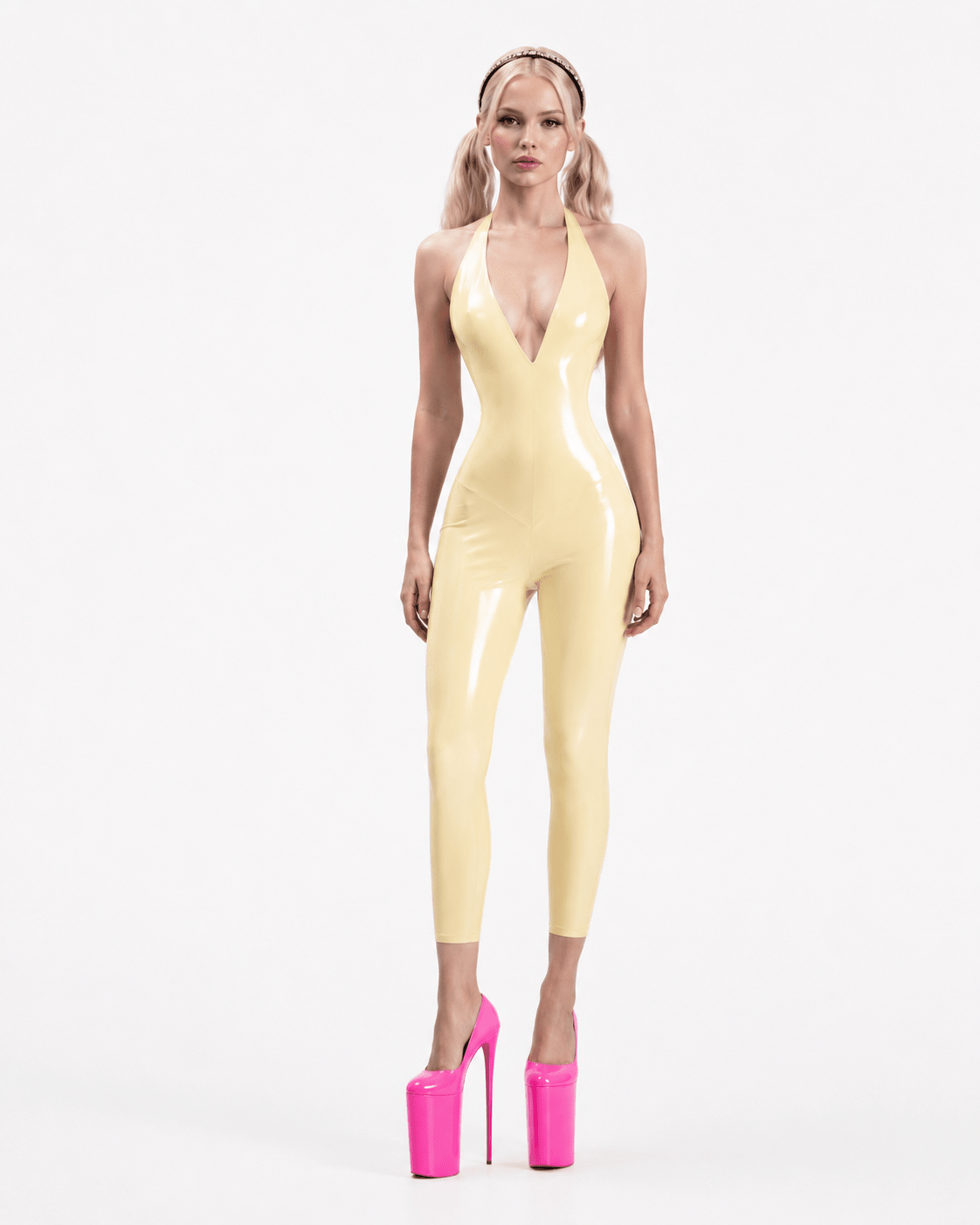 BUTTER YELLOW LATEX JUMP - SWEET TALK