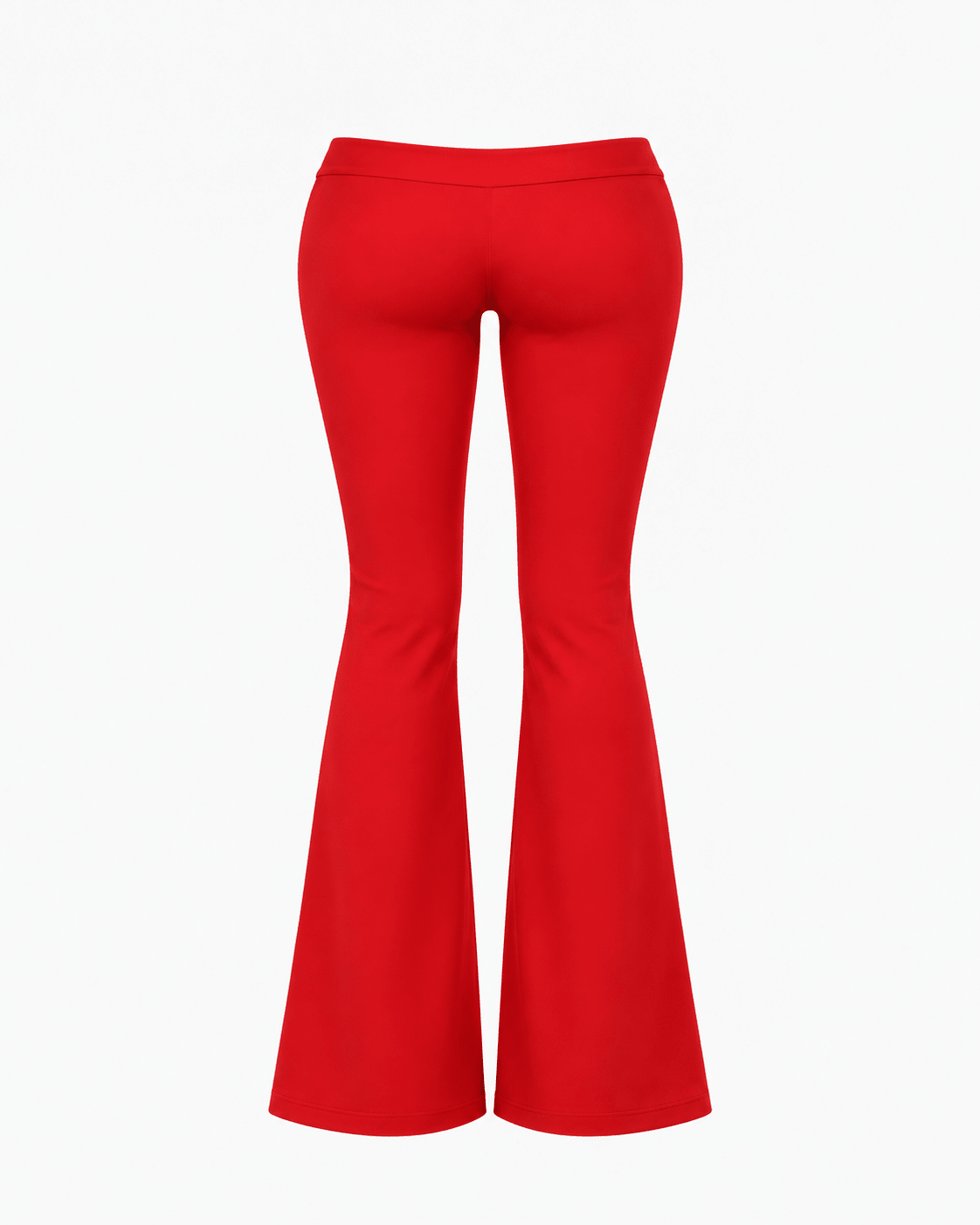 Red Low Rise Flare Leggings - SWEET TALK