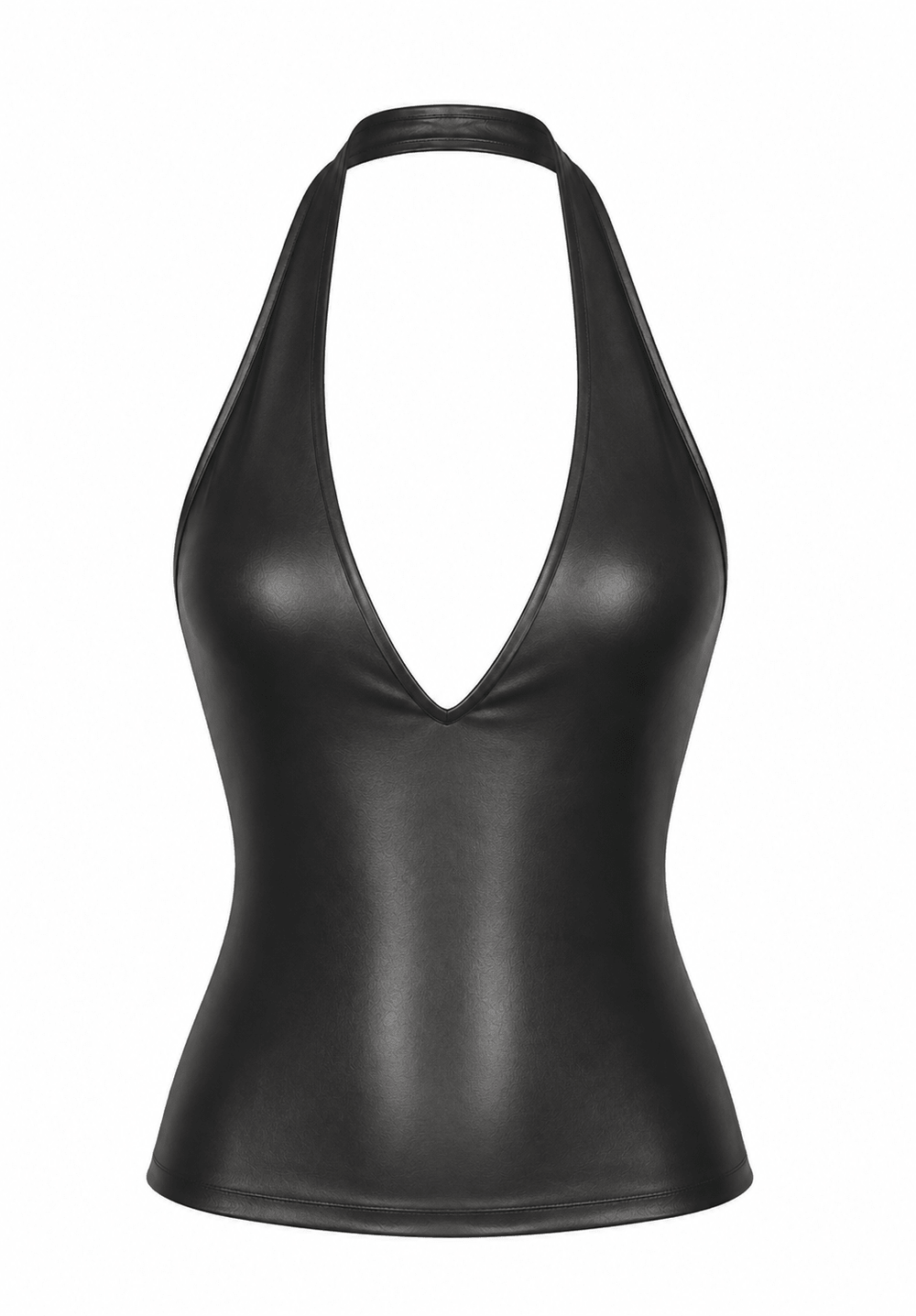 SAKURA BLACK HALTER TOP