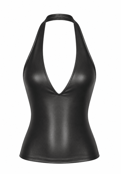 SAKURA BLACK HALTER TOP - SWEET TALK