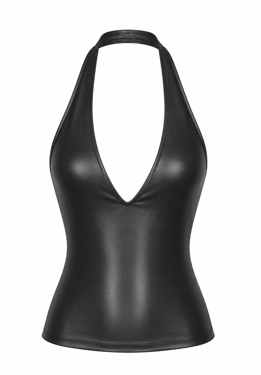SAKURA BLACK HALTER TOP - SWEET TALK