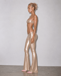 Champagne Low Rise Flare Leggings