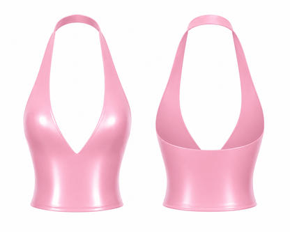 SAKURA CROP HALTER TOP - SWEET TALK