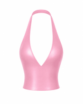 SAKURA CROP HALTER TOP