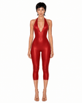 SAKURA RED HALTER JUMPSUIT