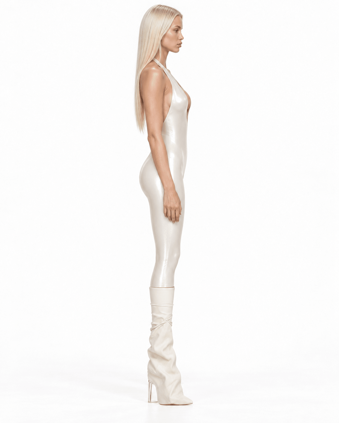 SAKURA WHITE HALTER JUMPSUIT - SWEET TALK