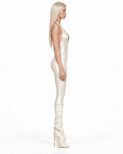 SAKURA WHITE HALTER JUMPSUIT - SWEET TALK