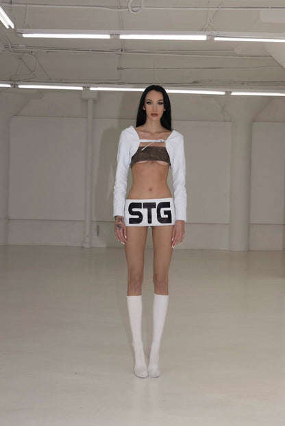 STG WHITE MICRO SKIRT - SWEET TALK