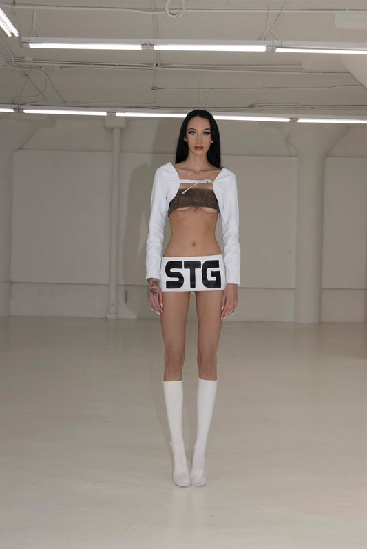 STG WHITE MICRO SKIRT - SWEET TALK