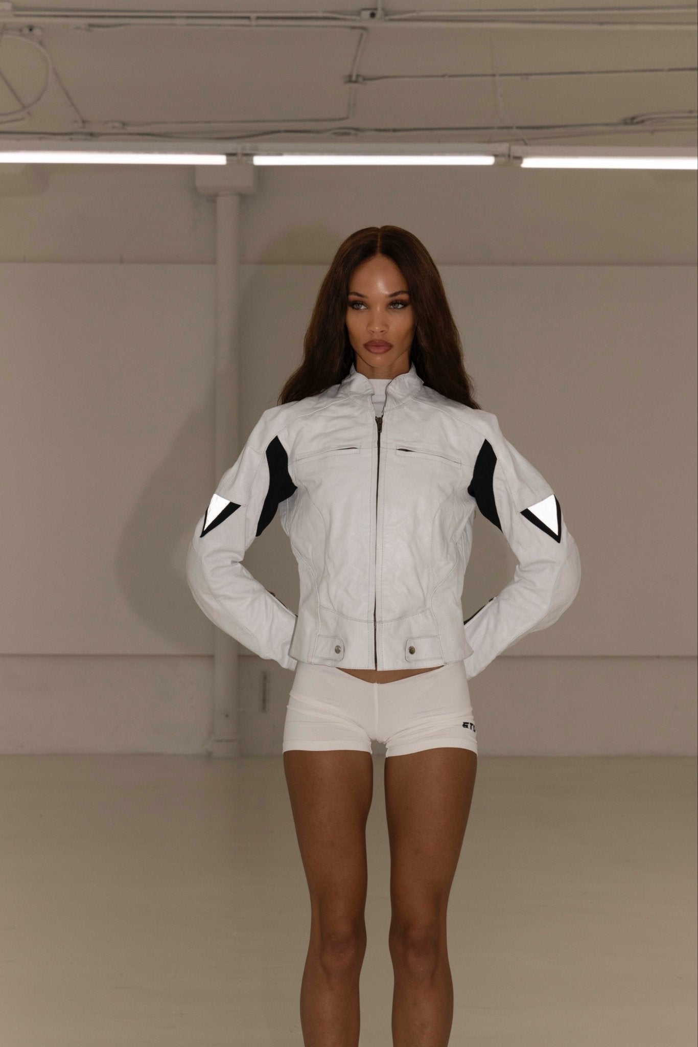 STG WHITE MOTO JACKET - SWEET TALK