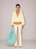 VANILLA BUTTER YELLOW CLOUD HOODIE