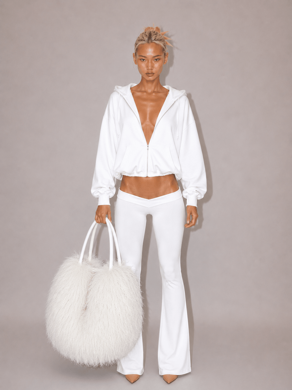 ULTRA LOW WAIST WHITE LEGGING