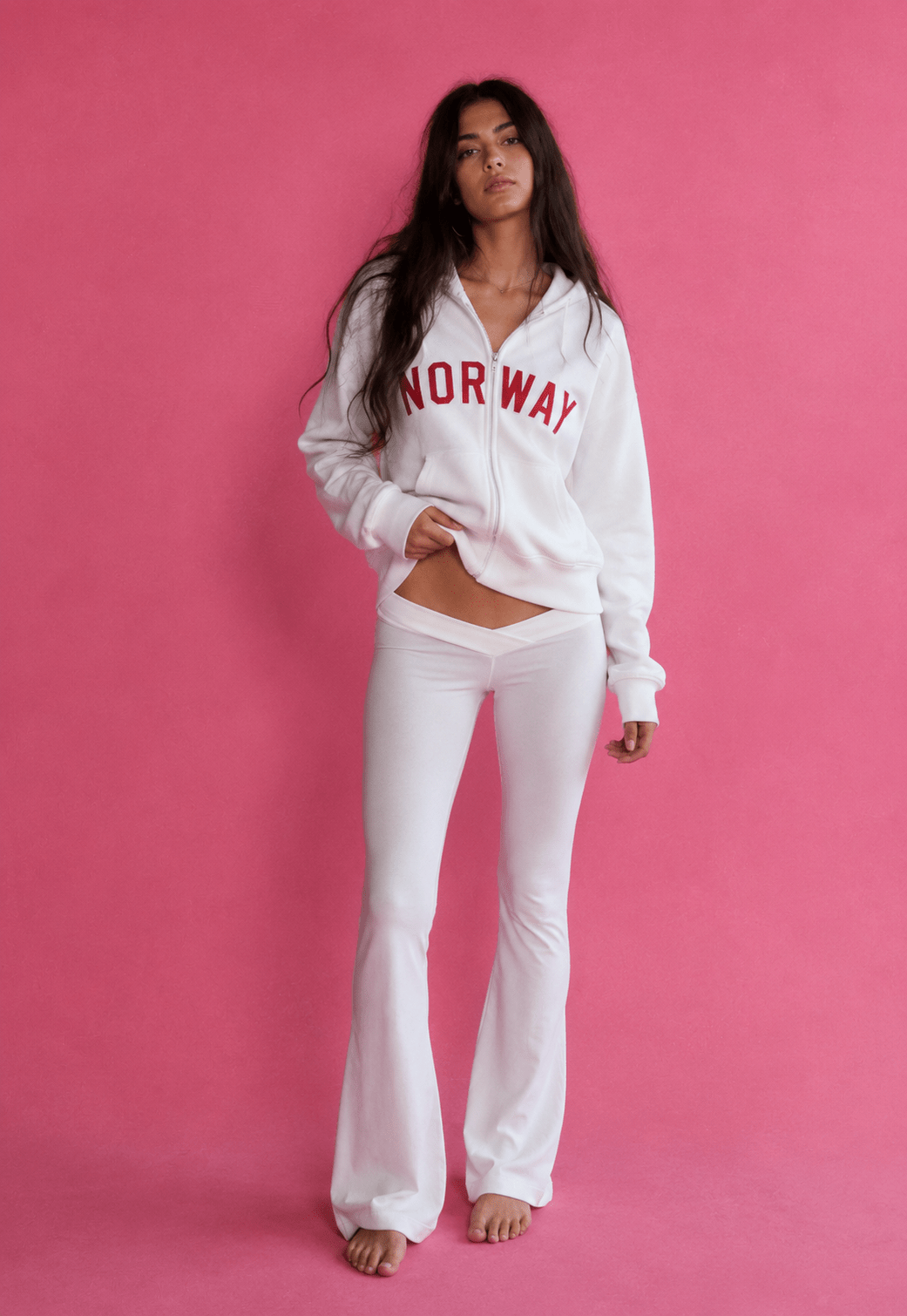 ULTRA LOW WAIST WHITE LEGGING - SWEET TALK