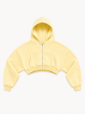 VANILLA BUTTER CROPPED HOODIE
