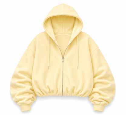 VANILLA BUTTER YELLOW HOODIE - SWEET TALK
