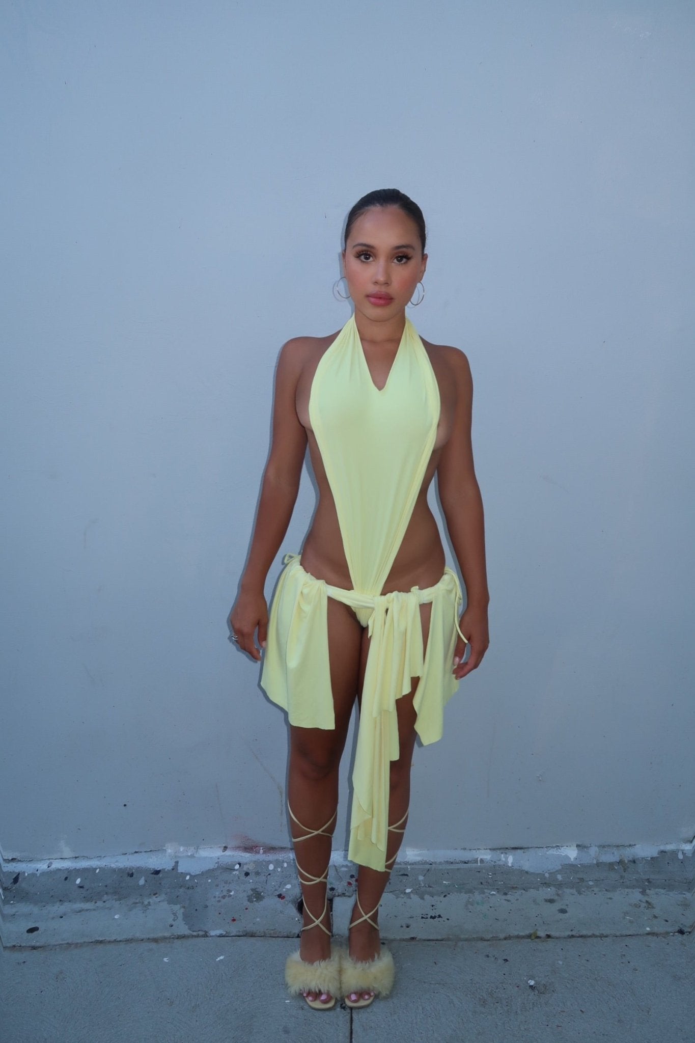 YELLOW SPARTA DRESS - SWEET TALK